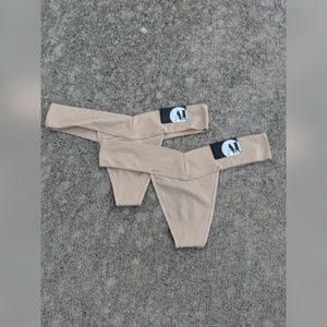 A&I Intimates & Sleepwear Nwt 2 Pairs Ai Nude Thong Panties